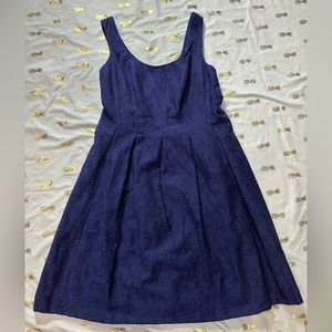 Nine West Blue/Purple Textured Sleeveless Lightweight  Dress, Sz 14.